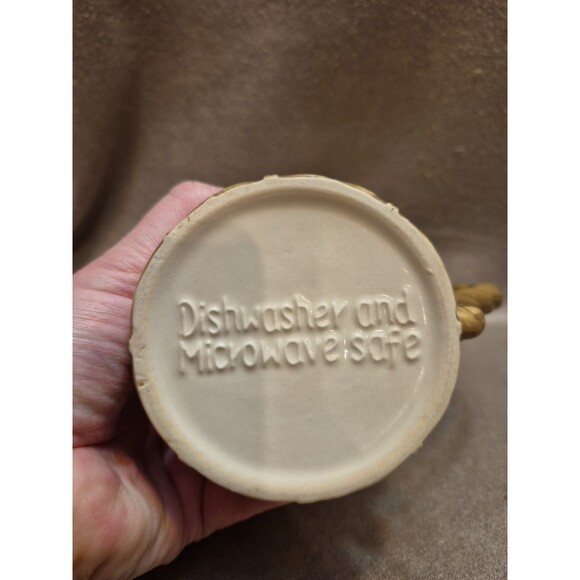 Apple Basket Cracker Barrel 5" Coffee Mug Red Apples Brown Wicker Weave - Picture 7 of 9